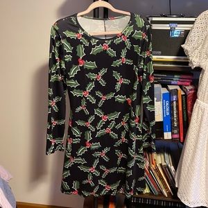Christmas themed dress. Size unknown but fits like Medium. Well worn.
